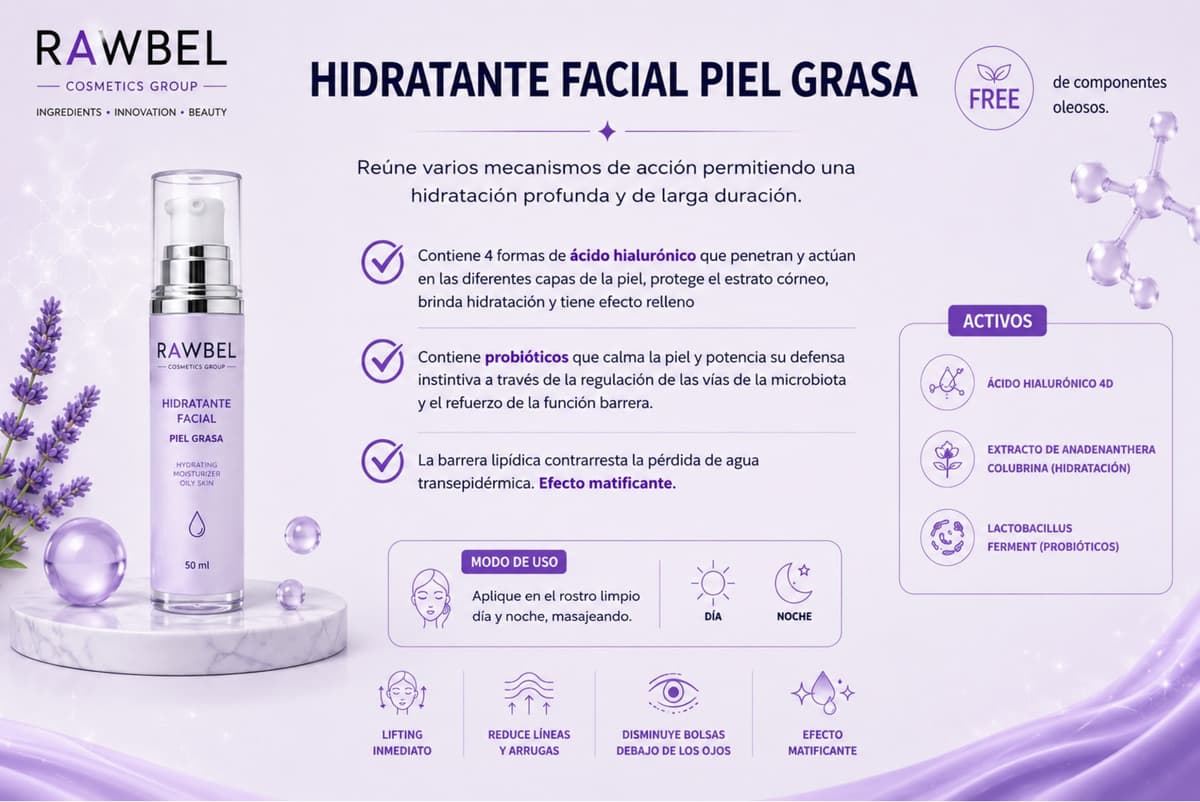 Hidratante Facial Piel Grasa