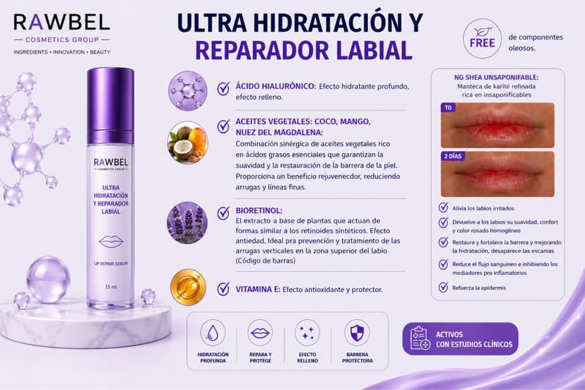 Ultra Hidratación y Reparador Labial